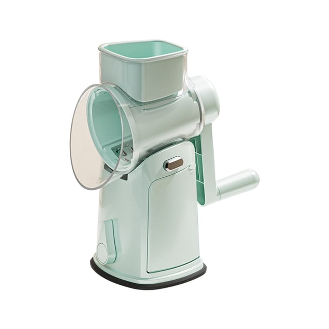 BotaniNest 5 In 1 Round Slicer & Cheese Grater Hand Crank Vegetable With Suction Base 5 For Cheese & Vegetables Easy Clean & Kitchen Slicer Cho