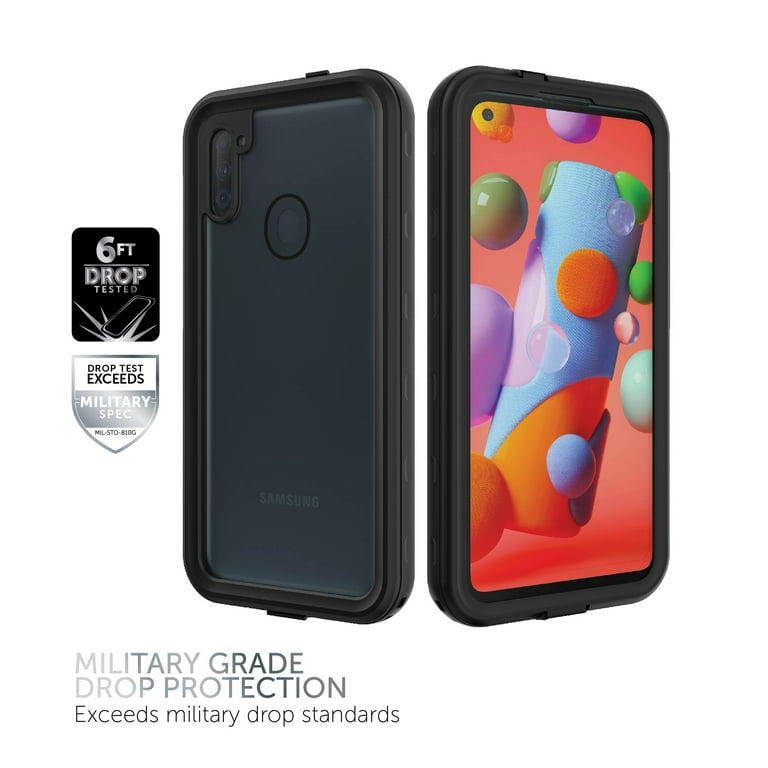 Body Glove Tidal Waterproof Phone Case for Samsung Galaxy A11 - Black/Clear Body Glove Tidal Waterproof Phone Case for Samsung Galaxy A11 - Black/Clear