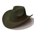 thumbnail image 5 of NOEGOEU Kids Cowboy Hat for Girls Boys Western Cowgirl Hats for Kid Unisex Wide Brim Fedora Hat (AG,4-10 Years), 5 of 7