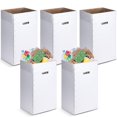 thumbnail image 1 of Botes de basura de cartón Tioncy desechables y reutilizables, 30 litros, 5 unidades con bolsas, 1 of 7