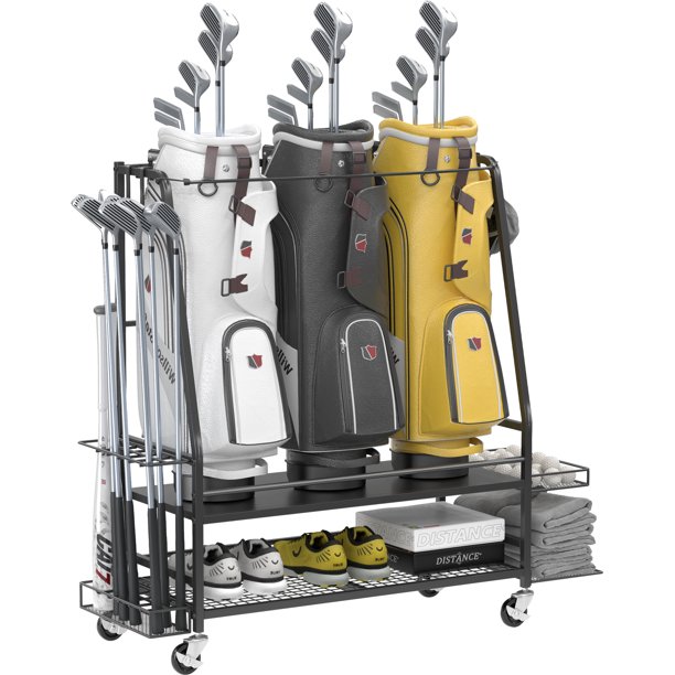 Golf Bag Organizer, Golf Organizer for Garage, Golf Bag Storage Rack