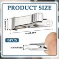 thumbnail image 2 of Qucyy Metal Mini Clamps Mini Spring Clamp Crocodile Alligator Clips Alligator Clamps 1/2 Inch Wide Crocodile Clamps for Work, smooth jaw, 5/16 inch capacity (Silver,20 Pcs) Silver Small, 2 of 5