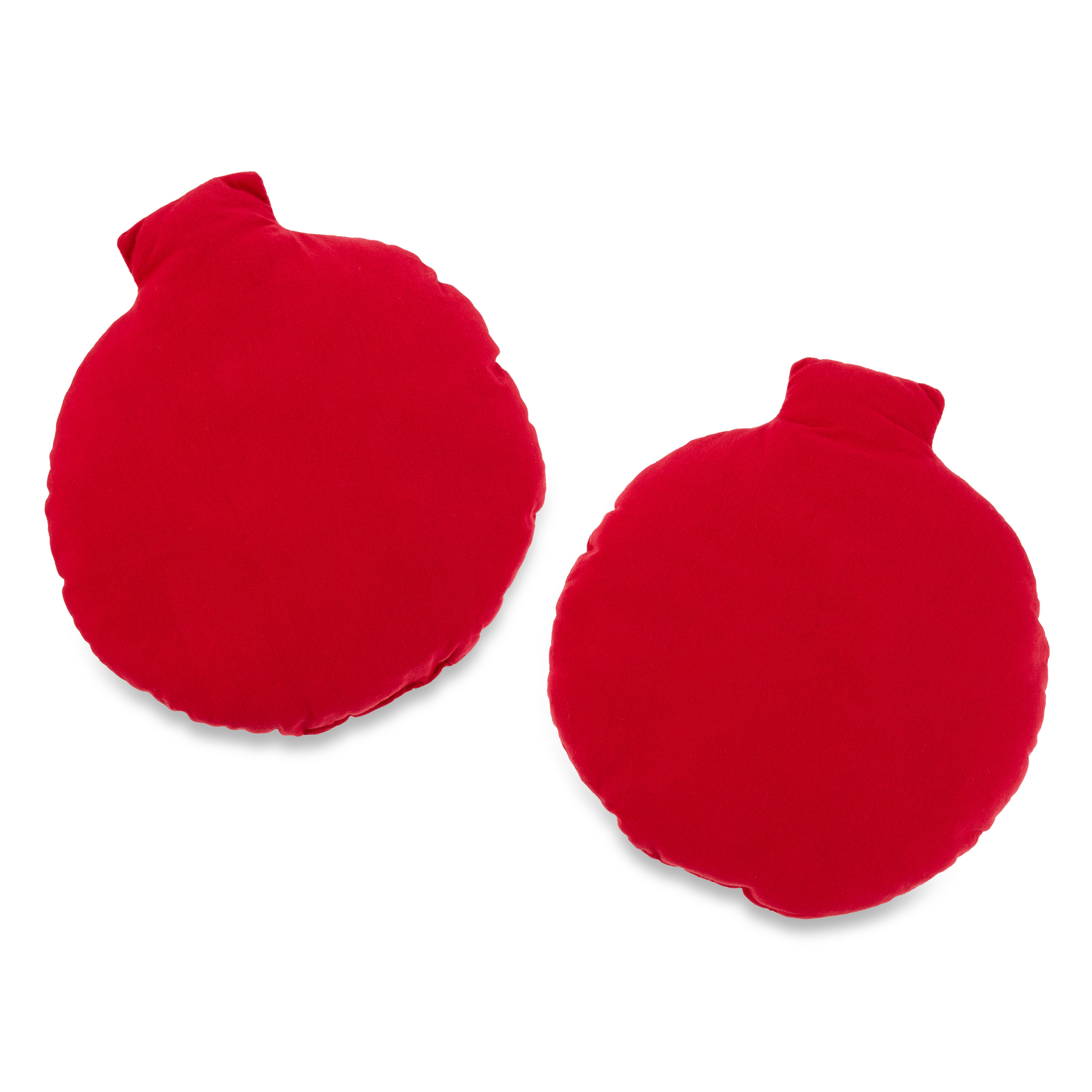 Holiday Time Christmas 13 inch Red Ornament Decorative Pillows Plush, 2-pack - image 5 of 6