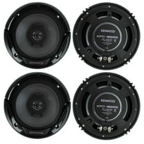 Kenwood KFC-1666S 6.5 Inch 300 Watt 2-Way Car Audio Door Coaxial Speakers (4)