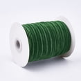 thumbnail image 2 of 50 Yards Green Single Face Velvet Ribbon for Christmas Wedding Wrapping Crafts Decoration Favors DIY, 2 of 3