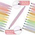 thumbnail image 3 of facai-- Surligneurs Esthétiques à Double Pointe, Lot de 12, Biseau & Pointes Fines, Couleurs Pastel, Mignons Surligneurs Couleurs Assorties, Mignons Surligneurs pour l'École, Ensemble Surligneur, Surligneurs Pastel, 3 of 4