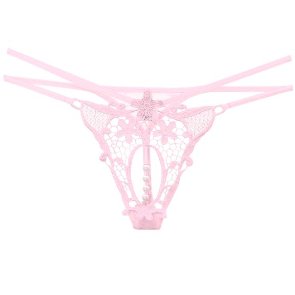 kamemir High Waisted Underwear for Women Thongs for Women Soft Low Rise Sexy Thong Ladies Panties Womens Underwear (Pink,One Size)