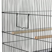 Yaheetech 30.5 inch Rectangle Breeding Flight Parakeet Bird Cage with Slide-Out Tray for Finches Budgies Cockatiels, Black