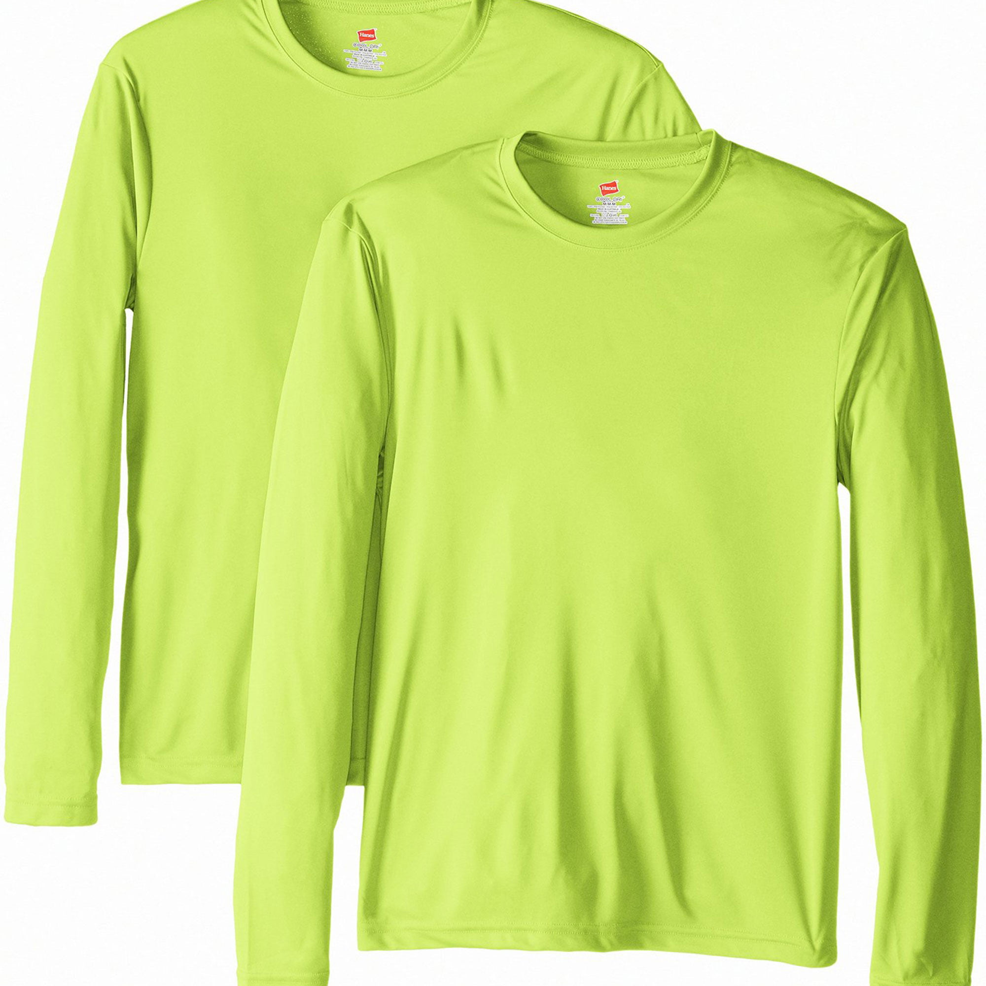 Hanes - Hanes Men Two Pack Long-Sleeve Cool Dri T-Shirts, Pack of 2 ...