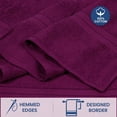 thumbnail image 7 of Casa Lino 2Pc Premium Bath Sheets (Extra Large) for Adults (72" x 36") - 100% Cotton, 400GSM, Ultra Absorbent (Prune), 7 of 7