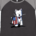 thumbnail image 4 of Inktastic Us Flag Westie Women's Plus Size T-Shirt, 4 of 5