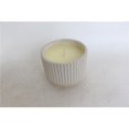 thumbnail image 1 of Sagebrook Home 80064-03 4 in. Ridged Scented Candle, Beige - 8 oz, 1 of 1