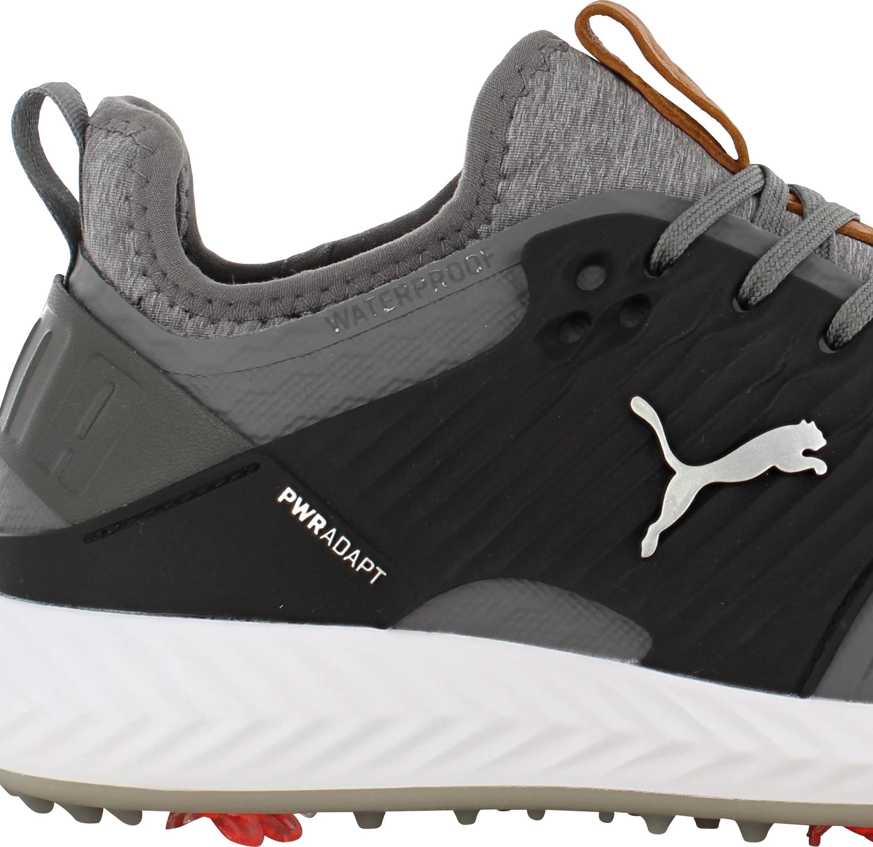 NEW Mens Puma Ignite PWRADAPT Caged Golf Shoes White / Peacoat
