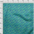 thumbnail image 2 of oneOone Viscose Jersey Green Fabric Batik Diy Clothing Quilting Fabric Print Fabric By Yard 60 Inch Wide, 2 of 5