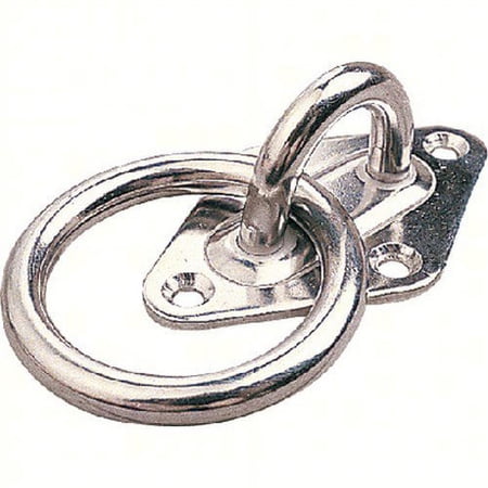 (Price/EA)Sea-Dog 089612 Diamond Eye Plate w/Ring, 2-1/2", Bulk