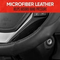 thumbnail image 5 of Motor Trend GripDrive Carbon Fiber Series - Steering Wheel Cover for Car and SUV - Synthetic Leather Comfort Grip Handles, 5 of 7