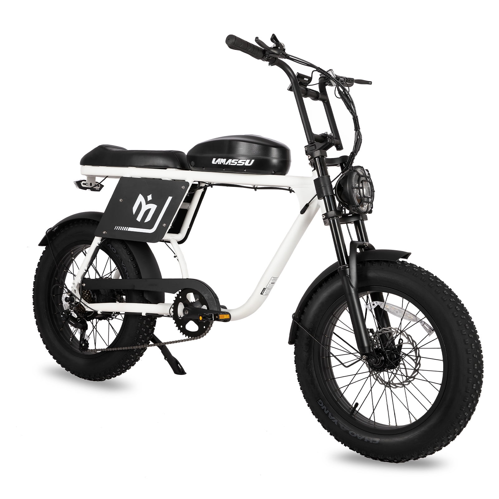 HILAND 750W Electric Cruiser Bikes for Adults, 20 inch Fat Tire Electric Bicycle, Urban Commuter