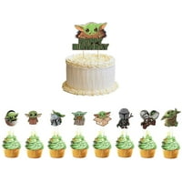 56 Pcs Baby Yoda Party Supplies Set Cupcake Toppers Cake Topper Yoda Baby Theme Decorations Supplies With Happy Birthday Banner Balloons For Kids Teens Party Supplies Cake Cupcake Toppers Kiririgardenhotel Com