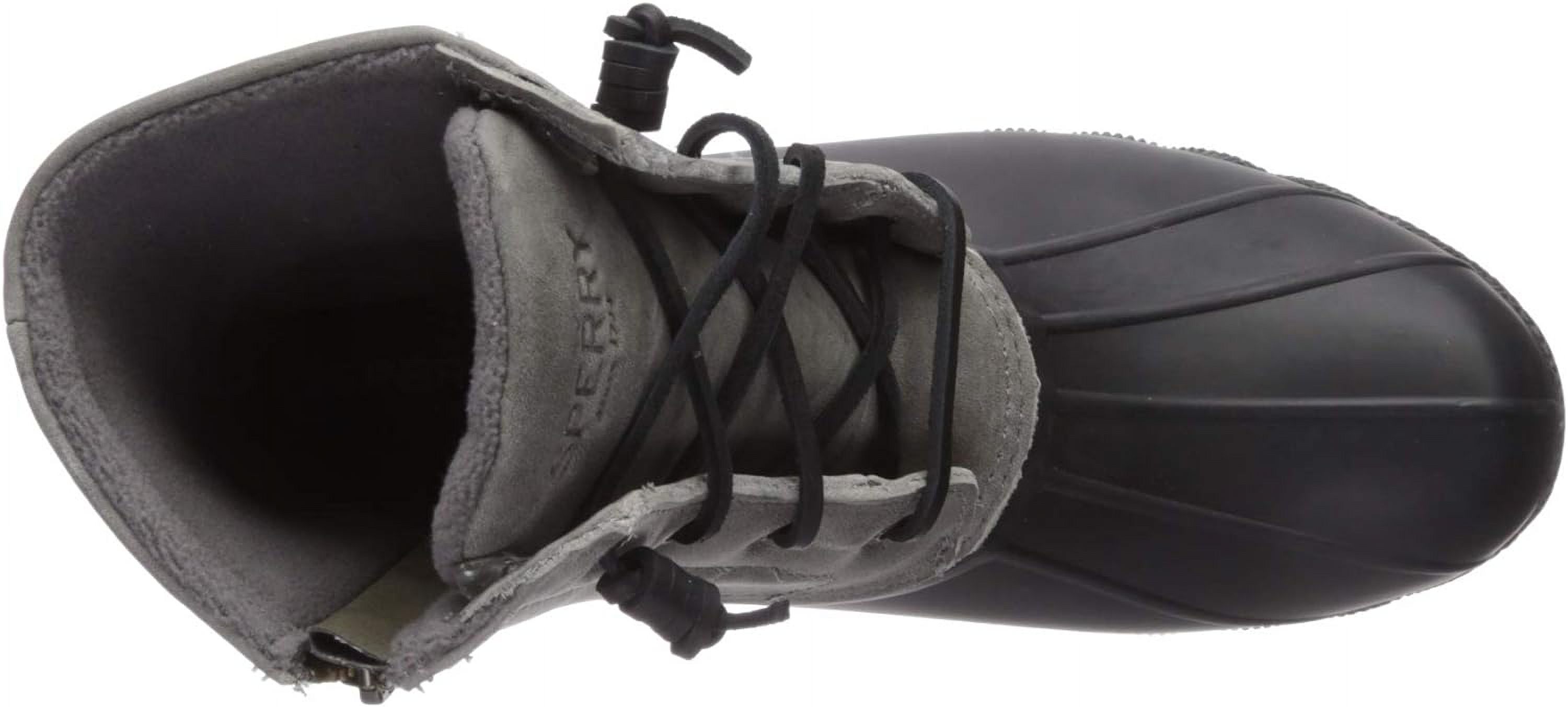women's sperry duck boots black and gray