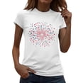 thumbnail image 2 of Vetsdori Patriotic T Shirts for Women Short Sleeve USA Years Anniversary Pullover Red White and Blue Fourth of July,Independence Day Casual Summer Crew Neck Womens Shirts Fashion, 2 of 7