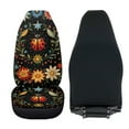 thumbnail image 4 of Uorisanigo Front Car Seat Protective Covers Flowers Ladybug Comfort Covers for Most Cars Trucks SUVs Vans, Plush Seat Coves Auto Decorative Accessories Pack of 2, 4 of 7