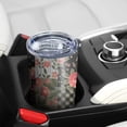 thumbnail image 5 of 20 Oz Pioneer Flower Coffee Tumbler Double Wall Insulated Stainless Steel Water Bottle | Metal Reusable Thermoses Flask with Cup Cap | Leak & Sweat Proof with Anti-Dust Lid, 5 of 7
