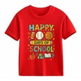 thumbnail image 4 of Las niñas camiseta de manga corta - de vuelta a la escuela Casual de alta calidad camiseta de algodón suave, tamaños de 2-13 años, 14 colores, lindo diseño de 100 días de impresión gráfica, 4 of 4