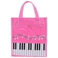 thumbnail image 4 of LEEYNEER 1Pcs Pink Nonwoven Music Note Bags for Waterproof Sheet Music and Instruments, 4 of 8
