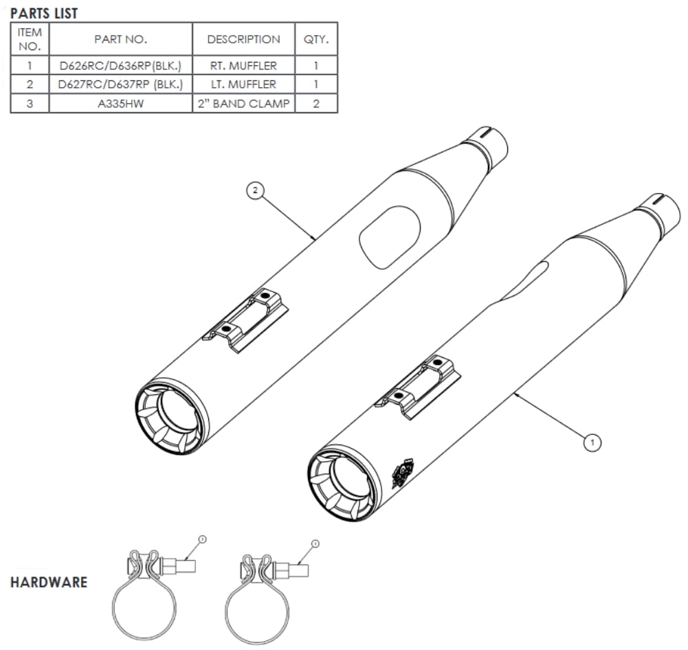 Vance & Hines 16703 クロムエリミネーター 400 スリップオンマフラー 1995-2016 ハーレーダビッドソン ツインカムツーリングモデル用　並行輸入品 Vance \u0026 Hines 4\" Eliminator 400 Slip-ons Muffler Chrome 1995-2016 Harley  Touring | eBay