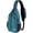 B-teal Blue, variant on Crossbody Sling Backpack Sling Bag Travel Hiking Chest Bag Daypack (Purple)