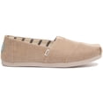 thumbnail image 2 of Toms Alpargata Venice Women's Classic Vegan Canvas Slip On Sneakers In Natural Size 7.5, 2 of 6