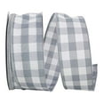 thumbnail image 2 of Reliant Ribbon 93228W-900-40K Celine Plaid Twill Wired Edge Ribbon - Grey - 2.5 in. x 50 yards, 2 of 3