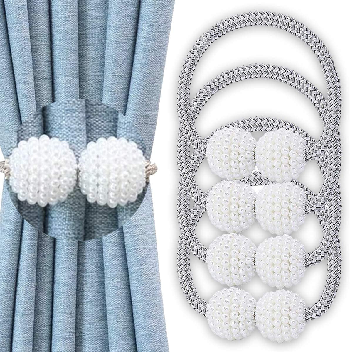 Newly Curtain Tiebacks Simple Design Braided Tie Backs Drapery Holdbacks 2PC 