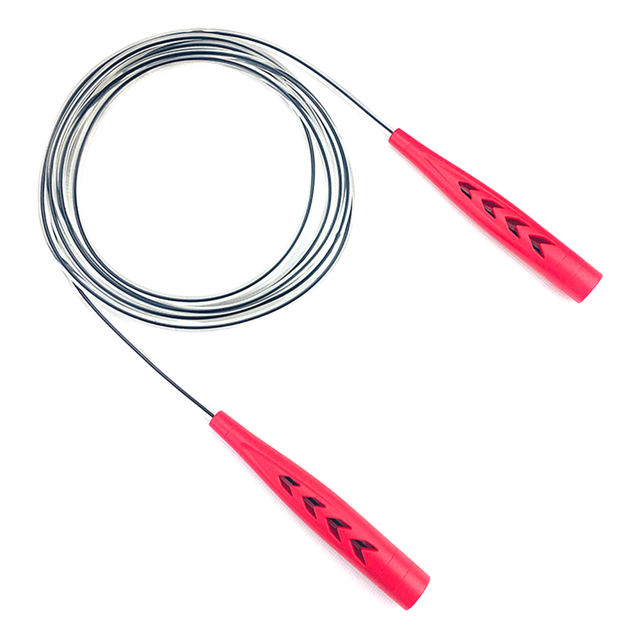 Cuerda para saltar de fitness con mango ergonómico para ejercicio, entrenamiento cardiovascular, fitness, adultos, niños