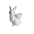 thumbnail image 2 of Easter Ceramic Bunny with Egg Holder – Hand Drawn Rabbit Figurine Egg Cup – Spring Tabletop Home Decor Ornament for Easter Party Props and Holiday Display, 2 of 6