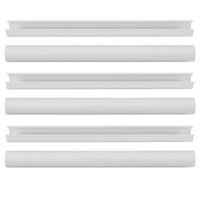 Miangastore White PVC Pipe Cover for Decoration Waterproof and Durable with Simple Design 6 Pieces