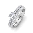 thumbnail image 3 of 1.00 Carat TW Diamond Solitaire Bridal Set Engagement Rings in 10k White Gold (G-H, I2), 3 of 5