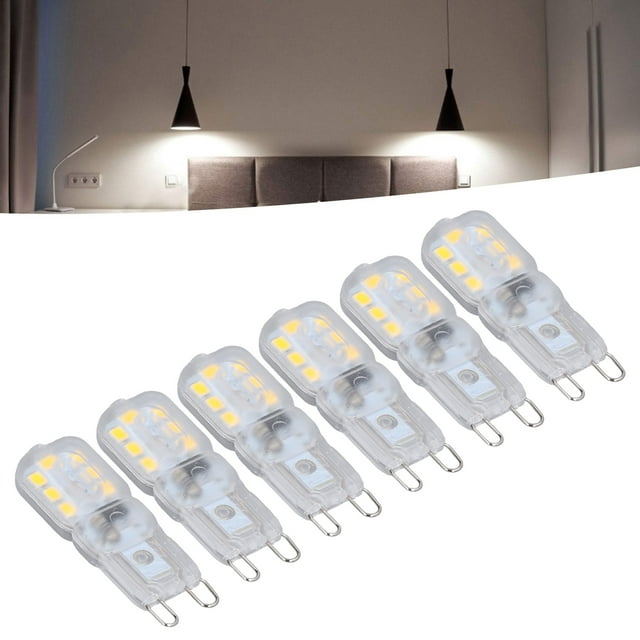 14 Bombillas LED Regulables, 6 Bombillas G9 Universales De Ahorro De Energía De 3 W Para Lámpara De Pared ANGGREK Decoración