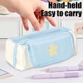 thumbnail image 7 of Under 1$ Pencil Case Large Capacity Multi Functional Pen Pouch Stationery Organizer for College Office Teens 9.1x3.3x3.3 in Cloth Multicolor by Xuniizn, 7 of 7