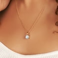 thumbnail image 3 of 5 Carat Round IGI Certified Lab Grown Diamond Pendant Necklace For Women | FG-VS Solitaire Pendant Necklace 14K Yellow Gold | Quartze Split Bail, 3 of 8