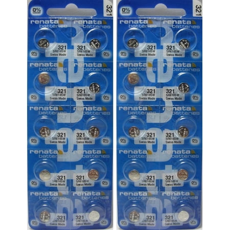20 Renata 321 Silver Oxide Electronic Zero Mercury Batteries price history on PriceWatchPro