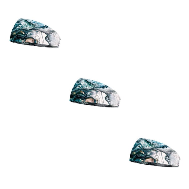Minnieouse Diadema de ganchillo Estiramiento Deportes Banda para la cabeza Elástico Tie-dye Antideslizante Accesorios para el peinado del cabello para Type1 NO1 Minnieouse CBP274723