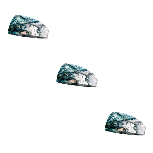 Minnieouse Diadema de ganchillo Estiramiento Deportes Banda para la cabeza Elástico Tie-dye Antideslizante Accesorios para el peinado del cabello para Type1 NO1 Minnieouse CBP274723