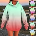 thumbnail image 6 of Moxiu Oversized Hoodies Women Pullover Tie Dye Print Hoodie Fall Winter Fleece Hooded Sweatshirts Tops with Pocket 2025 Yellow,XL, 6 of 6