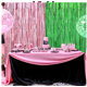 thumbnail image 1 of KAKOWELY 1 juego de telón de fondo y mantel con cortina de lluvia. Decoración de fiesta de bruja malvada con telón de fondo y mantel con cortina de lluvia para fiestas de cumpleaños y Halloween., 1 of 4