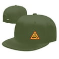 thumbnail image 4 of DouZhe Flat Brim Cap Snapback Hat, Play Game Eat Sleep Sign Prints Adjustable Green Adult Baseball Cap, 4 of 6