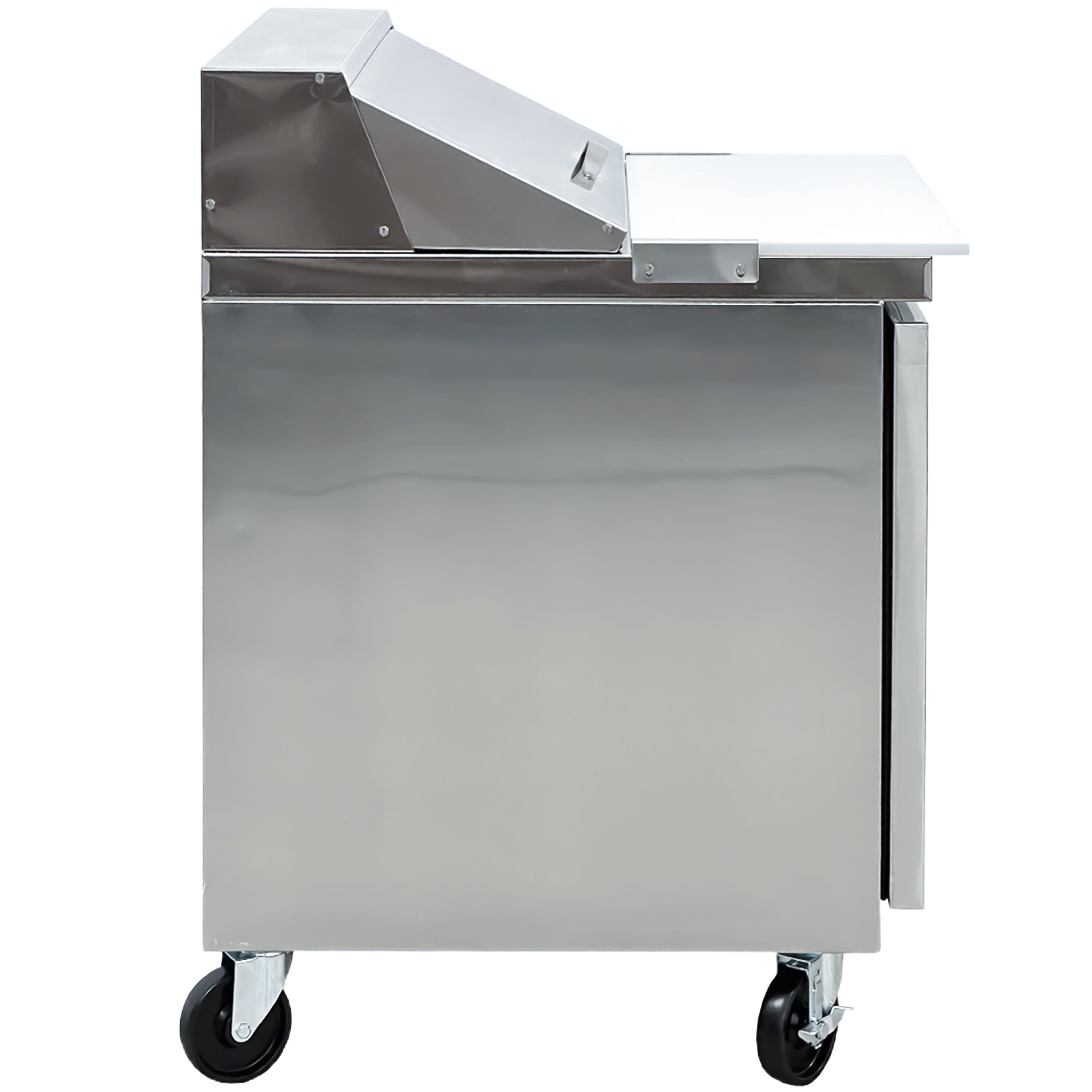 NSF 29'' W Commercial Refrigerator Sandwich&Salad Prep Table 7 Cu.Ft. Meg Top Counter Height Stainless Steel Cooler
