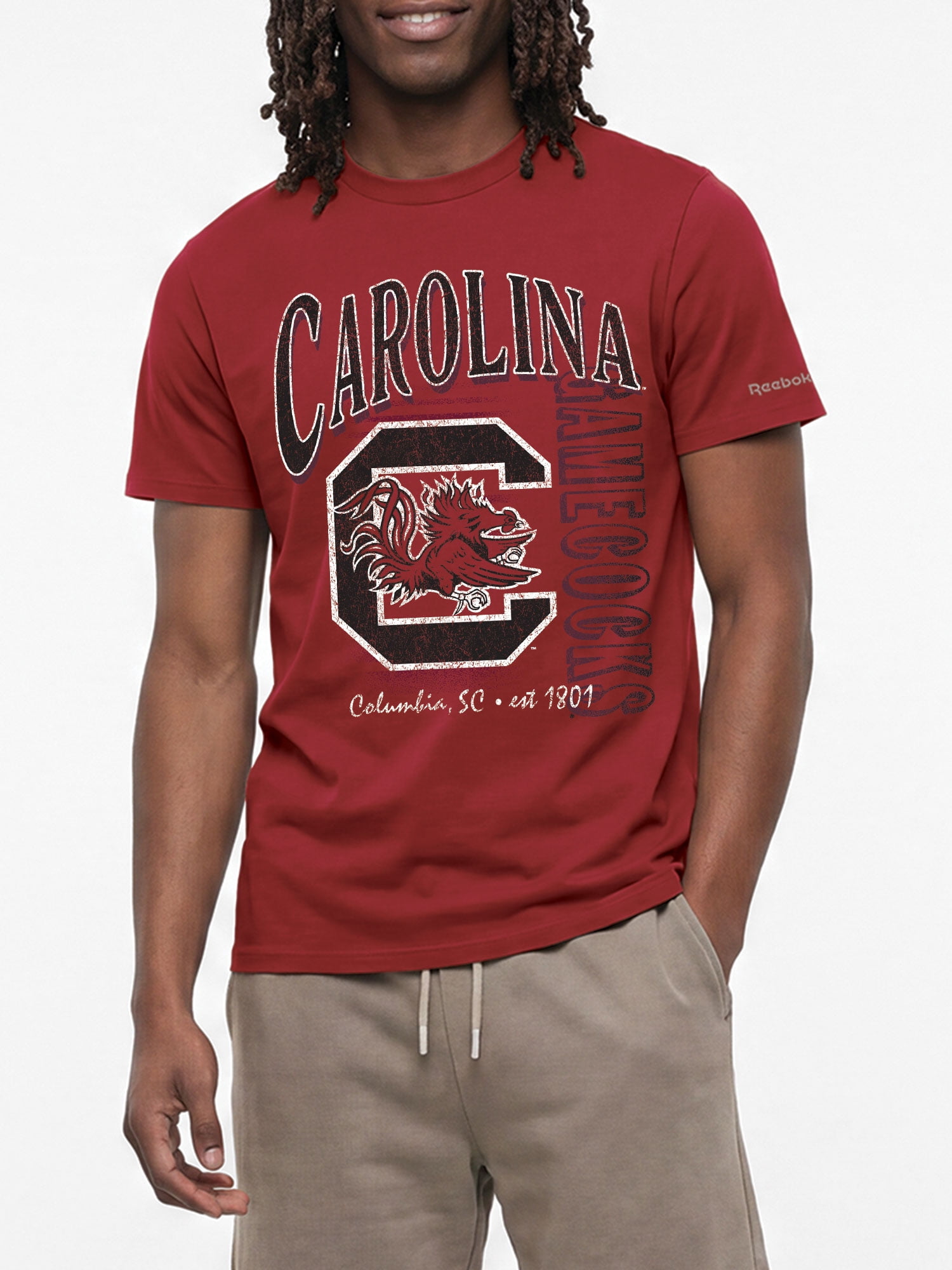 South Carolina Gamecocks Reebok Mens Crew Neck Short Sleeve T-Shirt