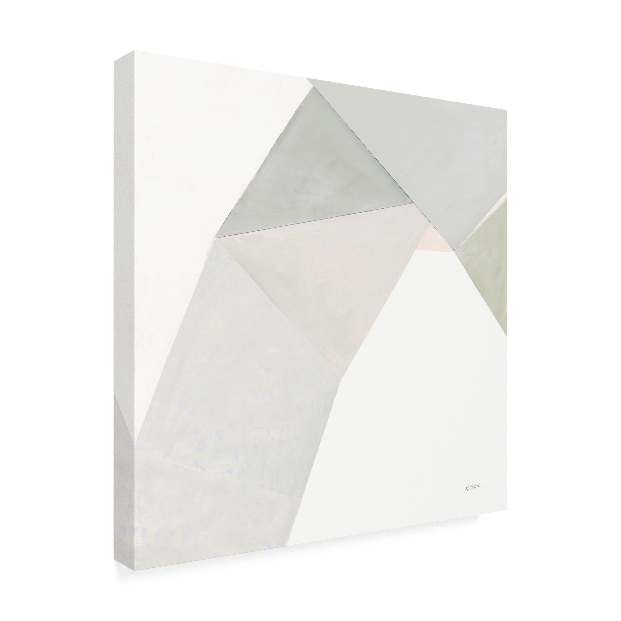 Trademark Fine Art 'Paper Work I Neutral' Canvas Art by Mike Schick