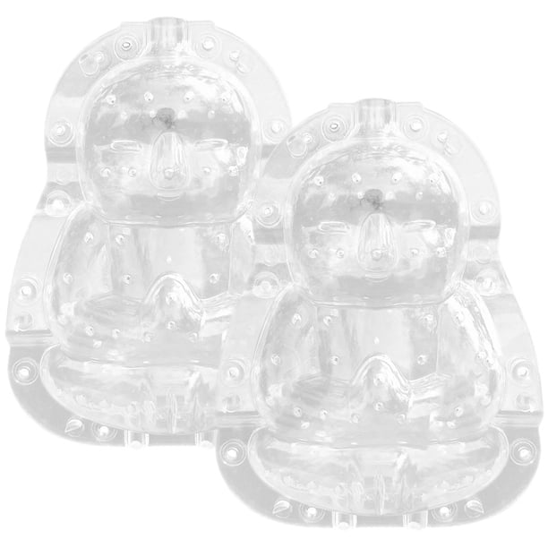 2 moldes transparentes para ginseng, moldes para frutas en crecimiento, molde con forma de Buda
